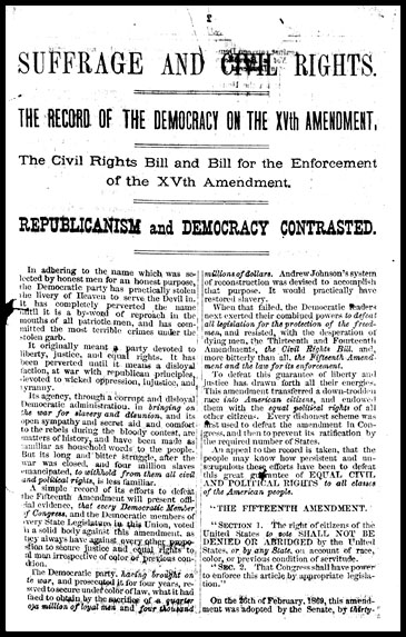 Suffrage & Civil Rights
                      