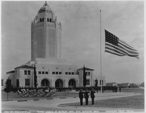 flag flying and cadets