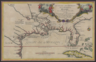Les costes aux environs de la Riviere de Misisipi 1705